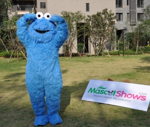 Super Cute Cookie Monster Sesame Street Mascot Costume