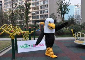 New Version Eagle Mascot Adult Costume Halloween Long Plush Eagle Mascot Costumes Cartoon fashion-paradise