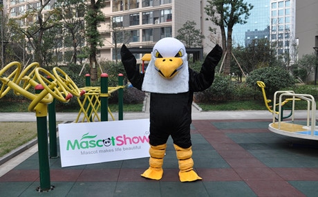 New Version Eagle Mascot Adult Costume Halloween Long Plush Eagle Mascot Costumes Cartoon fashion-paradise