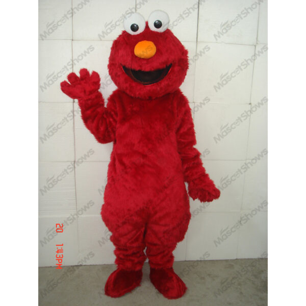 Red Sesame Street Elmo Mascot Costume Suit Party Fancy Dress Adult
