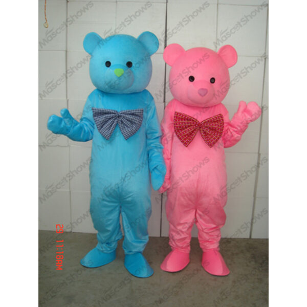 Couple Bears Mascot Costume Cosplay Party Fancy Dress Suits Adult Unisex