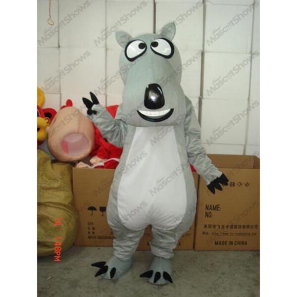 Adult Back Kom Bear mascot costume