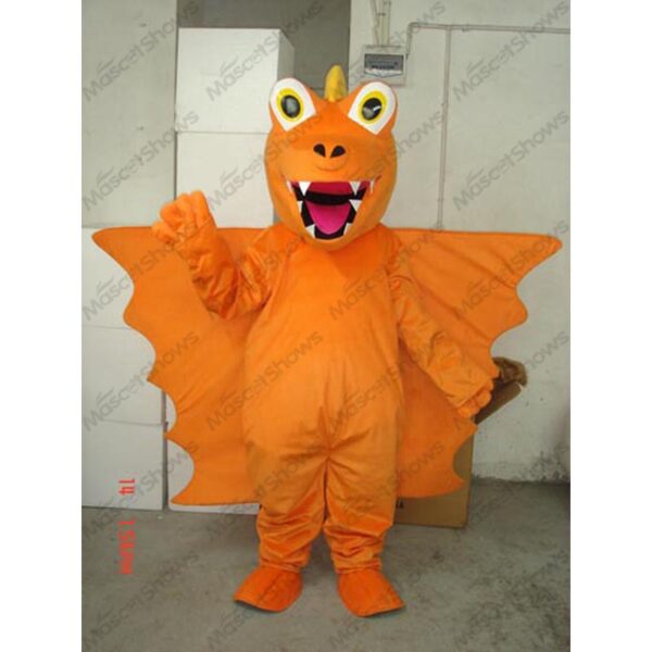 Orange Big Winged Dragon Mascot Costume Adult Plush Cartoon Professional Holiday Birthday Party Halloween Christmas cosplay - Free Shipping