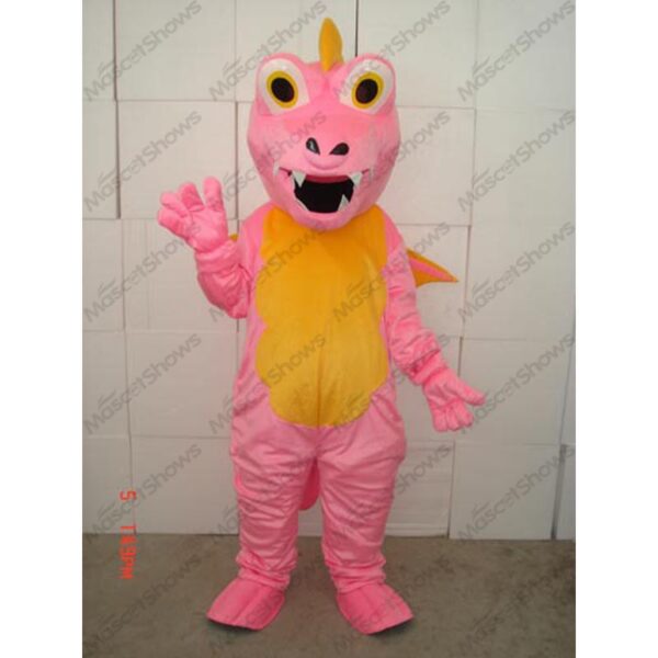 Pink Dragon Mascot Costume Adult Plush Cartoon Professional Holiday Birthday Party Halloween Christmas cosplay - Free Shipping