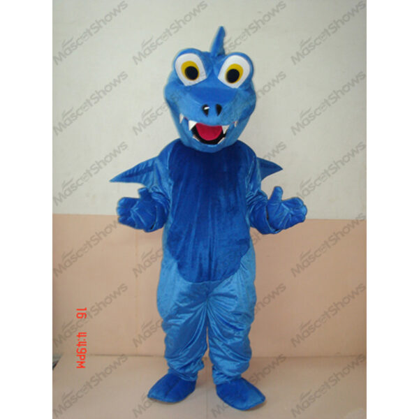 Blue Dragon Mascot Costume Adult Plush Cartoon Professional Holiday Birthday Party Halloween Christmas cosplay - Free Shipping