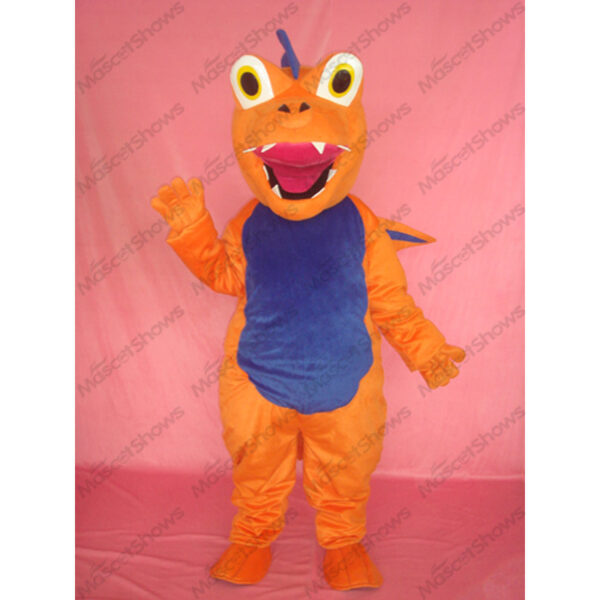 Orange Dragon Mascot Costume Adult Plush Cartoon Professional Holiday Birthday Party Halloween Christmas cosplay - Free Shipping