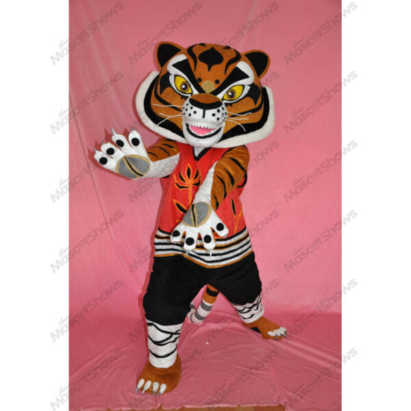 Kung Fu Tiger Mascot Costume Cosplay Halloween Party Fancy Dress Suits Adult Unisex