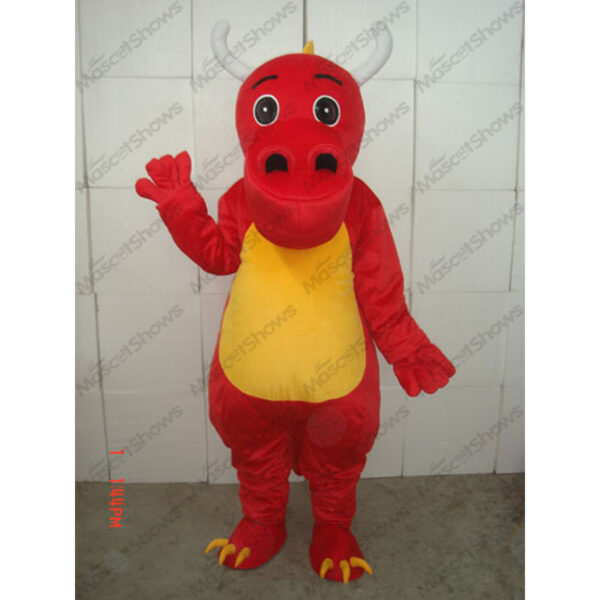 Red Big Nose Dragon Mascot Costume Adult Plush Cartoon Professional Holiday Birthday Party Halloween Christmas cosplay - Free Shipping