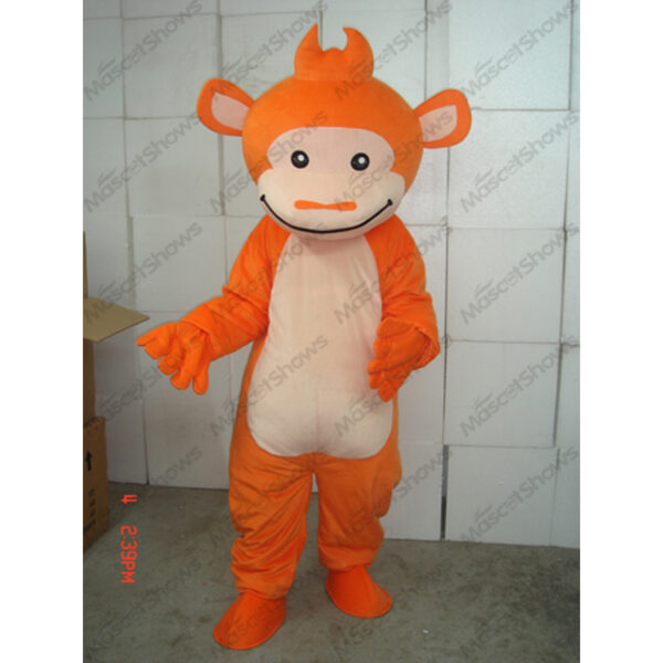 Orange Monkey Mascot Costume Adult Plush Mascot Funny Costumes