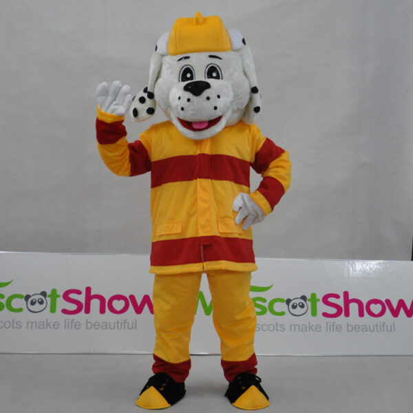 Fire Dog Mascot Costume
