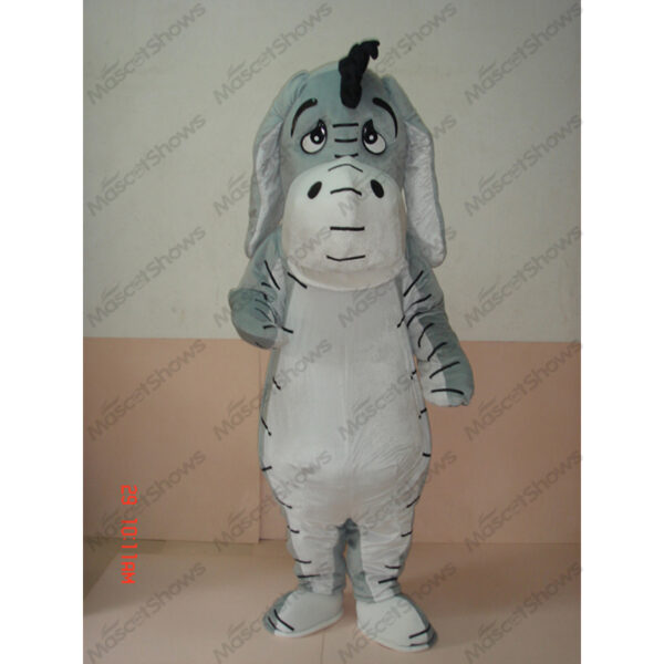 Superb Winnie The Pooh Donkey Eeyore Mascot Costume Adult Mascot Costume