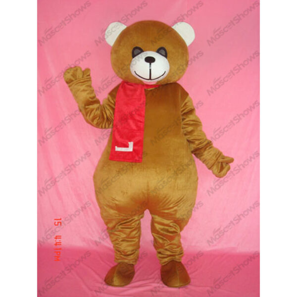 Happy teddy bear mascot costume