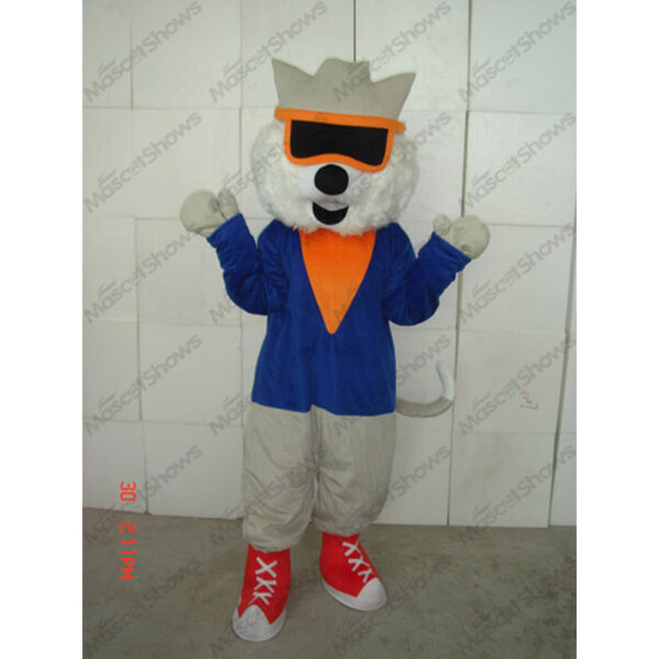 Sunglasses Cat Mascot Costume Cosplay Halloween Party Fancy Dress Suits Adult Unisex