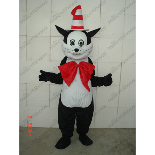 Dr. Seuss Cat in the Hat Cat Mascot Costume Cosplay Party Fancy Dress Suits Adult Unisex