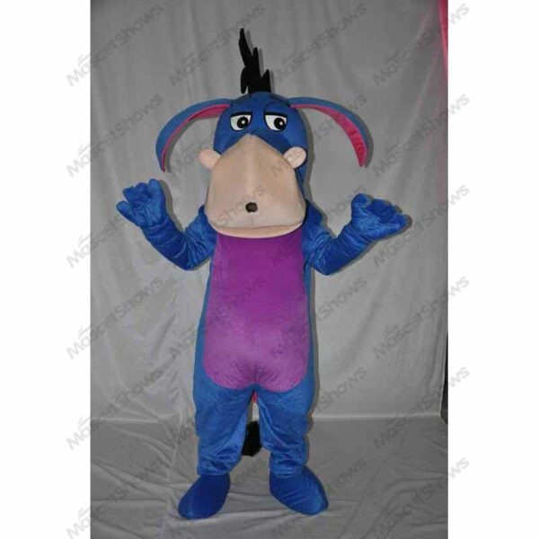 Superb Donkey Eeyore Mascot Costume Adult Mascot Costume