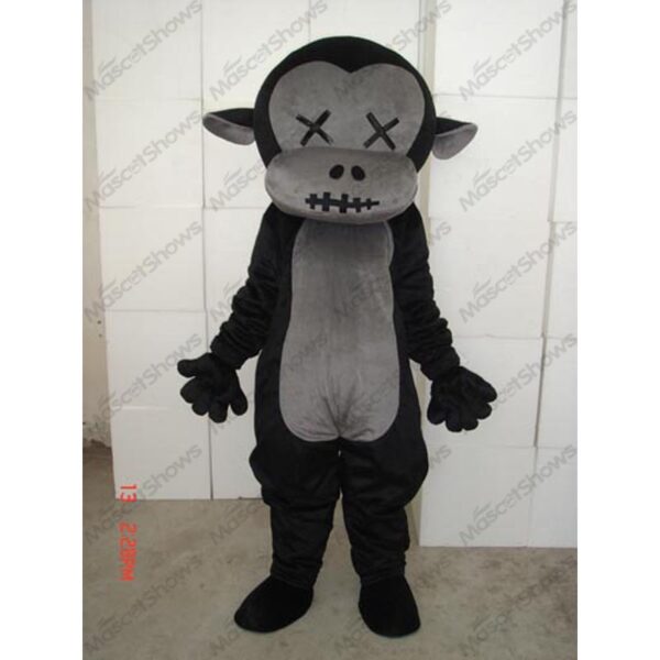 Funny Black Monkey Mascot Costume Adult Mascot Funny Costume