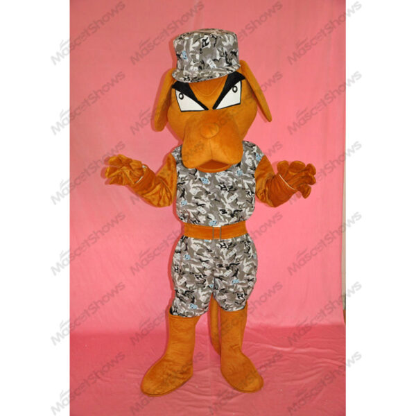 Camouflage dog Mascot Costume Plush Adult Mascot Funny Costume