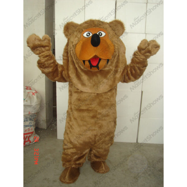 Grumpy Brown Bear Mascot Costume Cosplay Party Fancy Dress Suits Adult Unisex