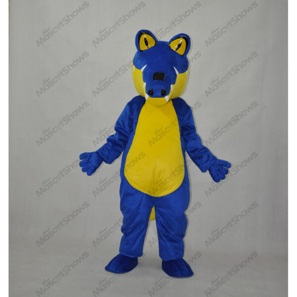 Blue Crocodile Mascot Costume Adult Mascot Funny Costume