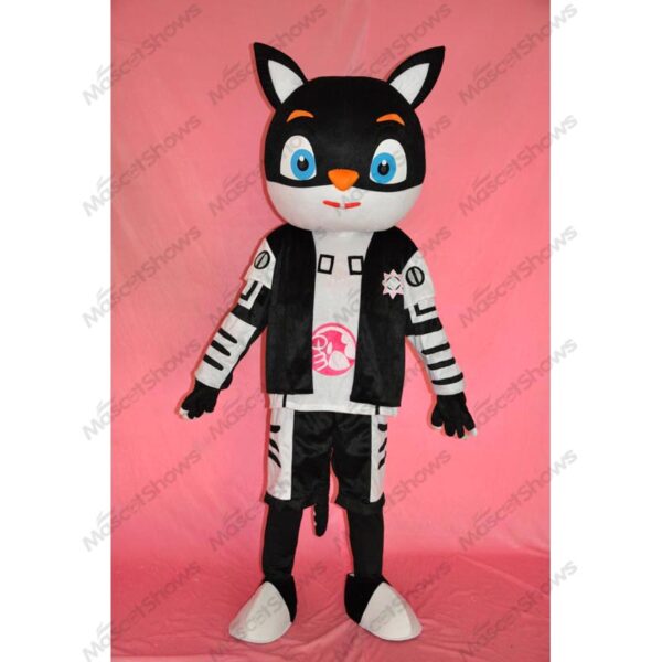 Superman Black Cat Mascot Costume Cosplay Party Fancy Dress Suits Adult Unisex